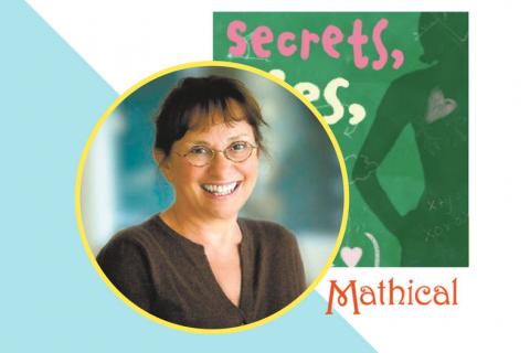 Wendy Lichtman and book cover of "Secrets, Lies, and Algebra"